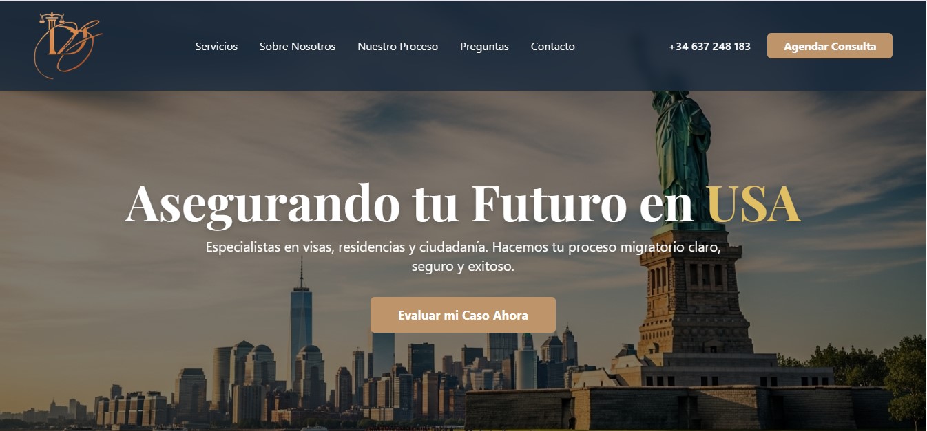 Thumbnail de Landing Page para la abogada Deylena Barboza